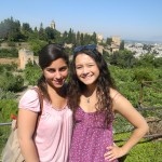 My roommate and I at the Alahambra when we went to Granada!